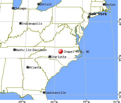 Chapel Hill, North Carolina map