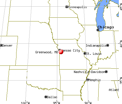 Greenwood, Missouri map