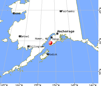 Homer, Alaska map