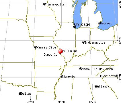 Dupo, Illinois map