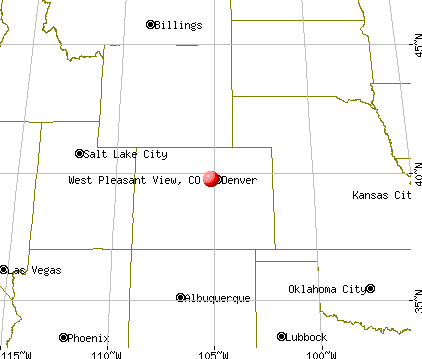 West Pleasant View, Colorado map
