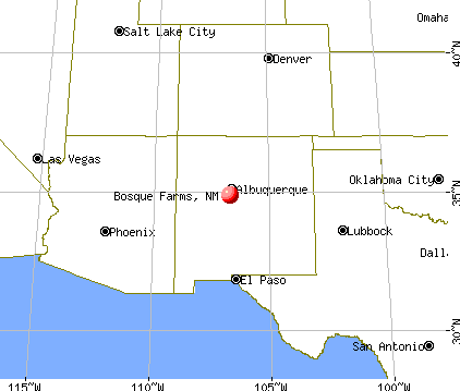 Bosque Farms, New Mexico map