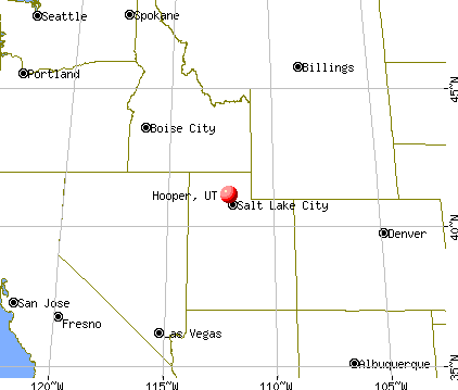 Hooper, Utah map