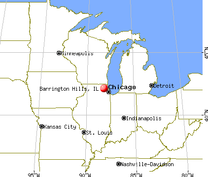 Barrington Hills, Illinois map