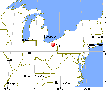 Mogadore, Ohio map
