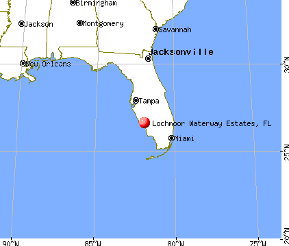 Lochmoor Waterway Estates, Florida map