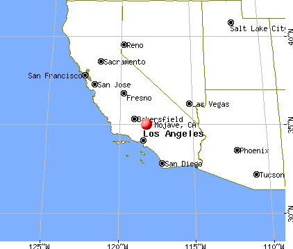 Mojave, California map
