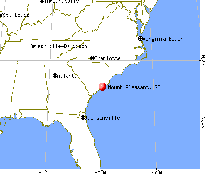 Mount Pleasant, South Carolina map