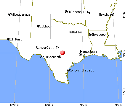 Wimberley, Texas map