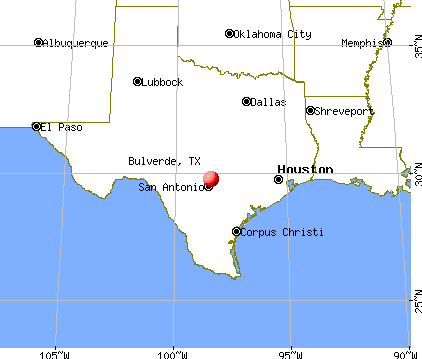 Bulverde, Texas map
