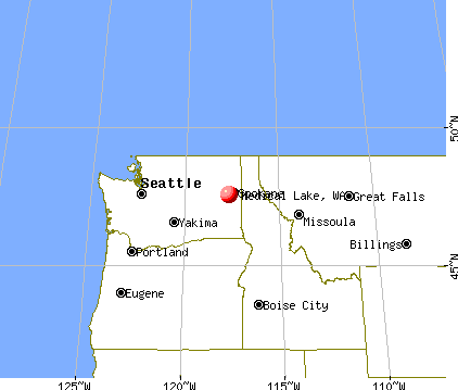 Medical Lake, Washington map
