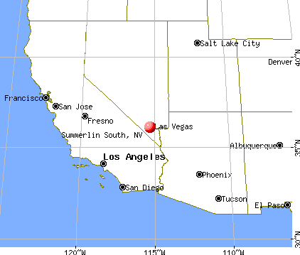 Summerlin South, Nevada map