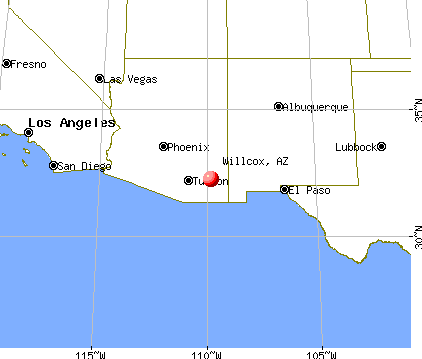 Willcox, Arizona map