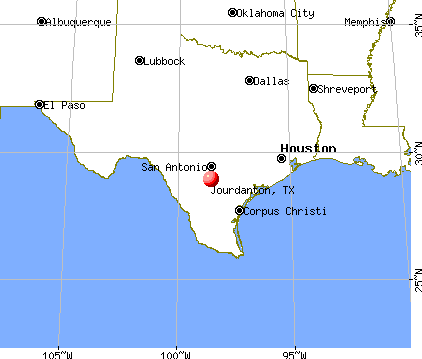 Jourdanton, Texas map