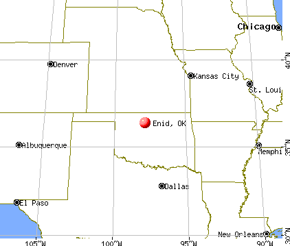 Enid, Oklahoma map
