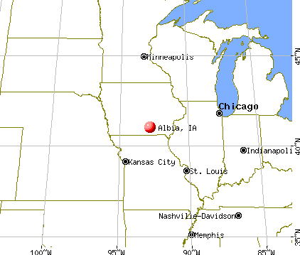 Albia, Iowa map