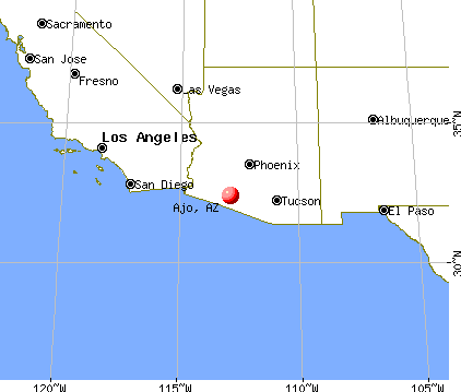 Ajo, Arizona map