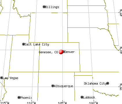 Genesee, Colorado map