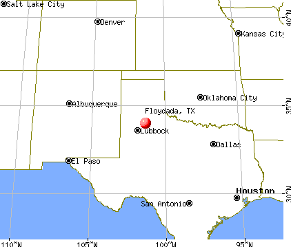 Floydada, Texas map