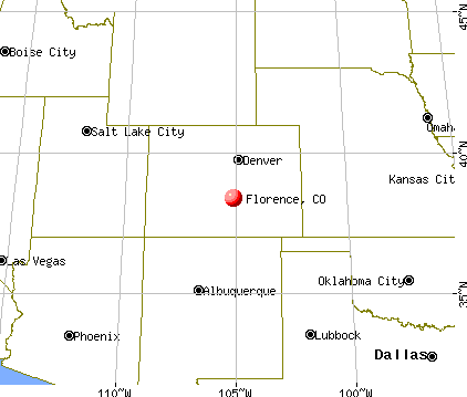 Florence, Colorado map