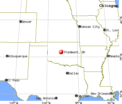 Piedmont, Oklahoma map