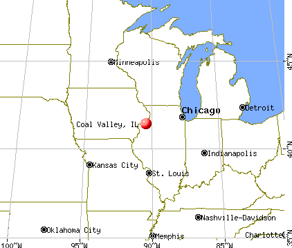 Coal Valley, Illinois map
