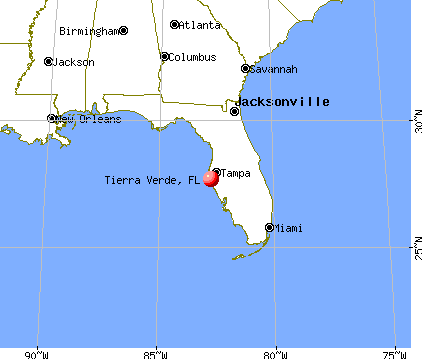 Tierra Verde, Florida map