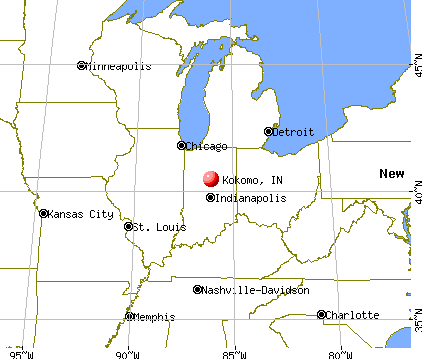 Kokomo, Indiana map