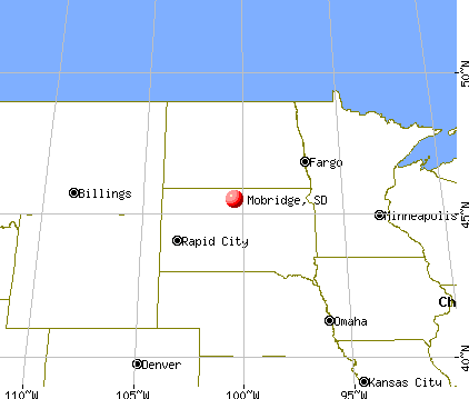 Mobridge, South Dakota map