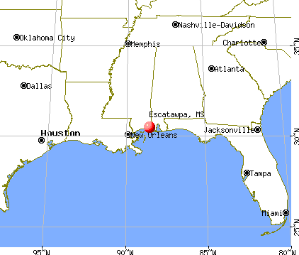 Escatawpa, Mississippi map
