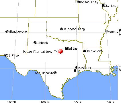Pecan Plantation, Texas map