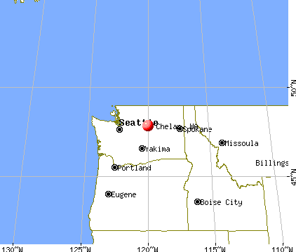 Chelan, Washington map