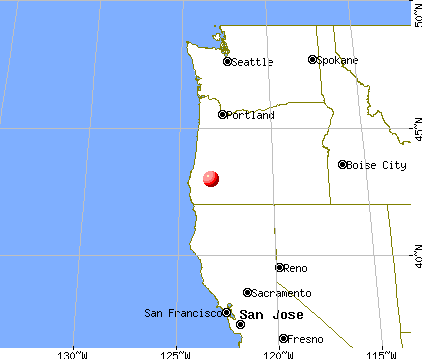 Tri-City, Oregon map