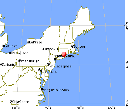 Clinton, Connecticut map