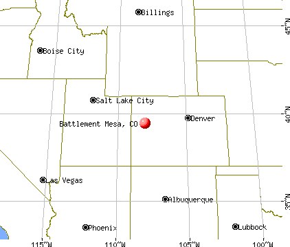 Battlement Mesa, Colorado map