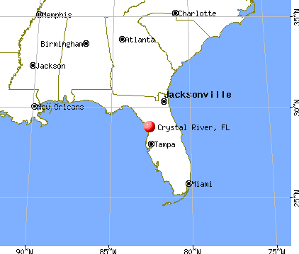 Crystal River, Florida map