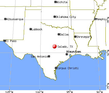 Salado, Texas map