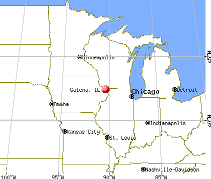 Galena, Illinois map