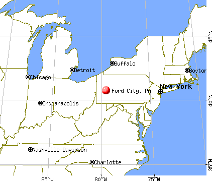 Ford City, Pennsylvania map