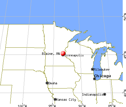 Blaine, Minnesota map