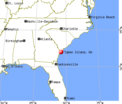 Tybee Island, Georgia map