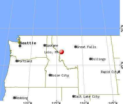 Lolo, Montana map