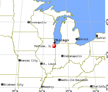 Peotone, Illinois map
