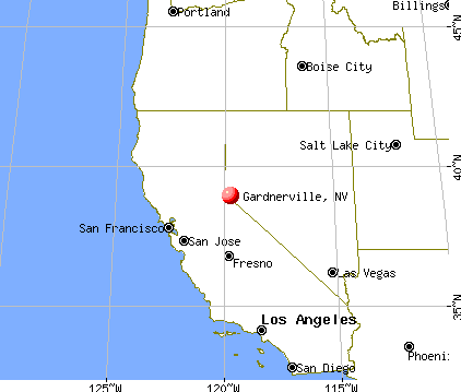Gardnerville, Nevada map