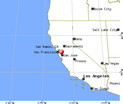 San Ramon, California map