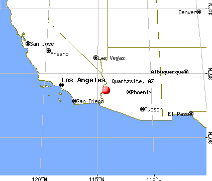 Quartzsite, Arizona map