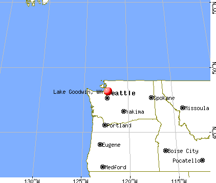 Lake Goodwin, Washington map