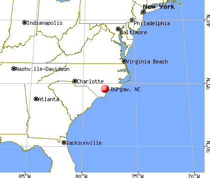 Burgaw, North Carolina map