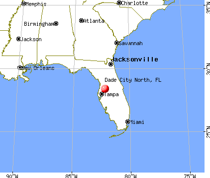 Dade City North, Florida map