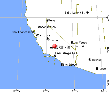Lake Isabella, California map